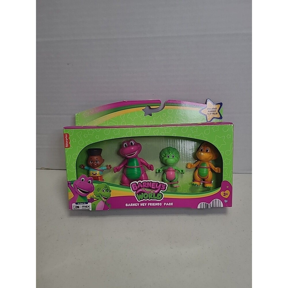 Fisher-Price Barney’s World Barney Hey Friends Figurine NEW Mattel